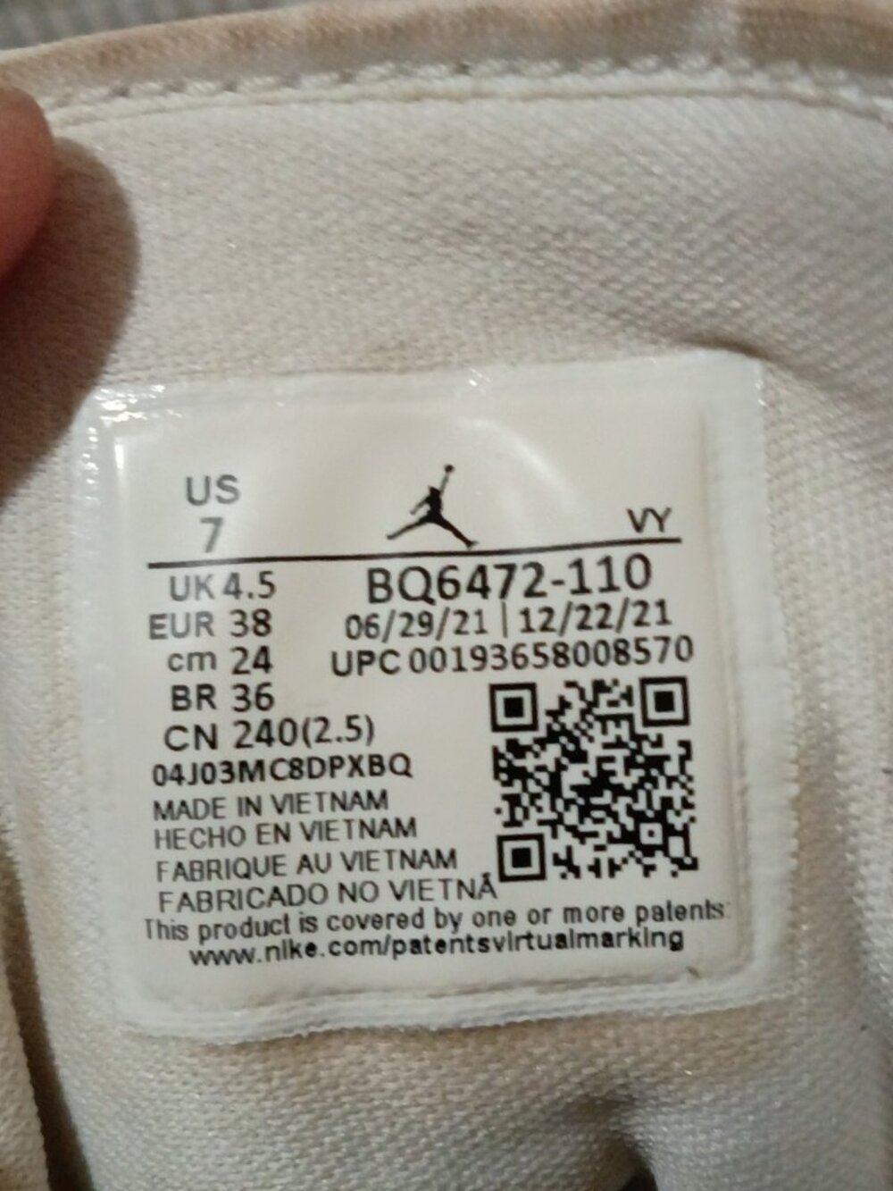 Nike Air Jordan 1 Mid Womens Size 7 White Snakeskin Texture Sneakers BQ6472-110 - Picture 2 of 13
